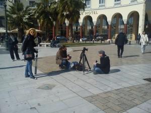 Ρεπορτάζ στην πλατεία Αριστοτέλους