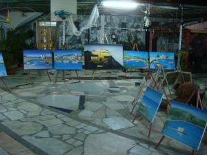 Έκθεση κ. Αντώνη Γκίκα ... στην αυλή του σπιτιού.